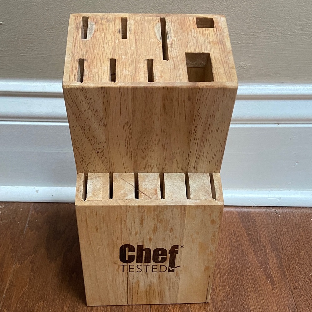 🧡 knife wood block
